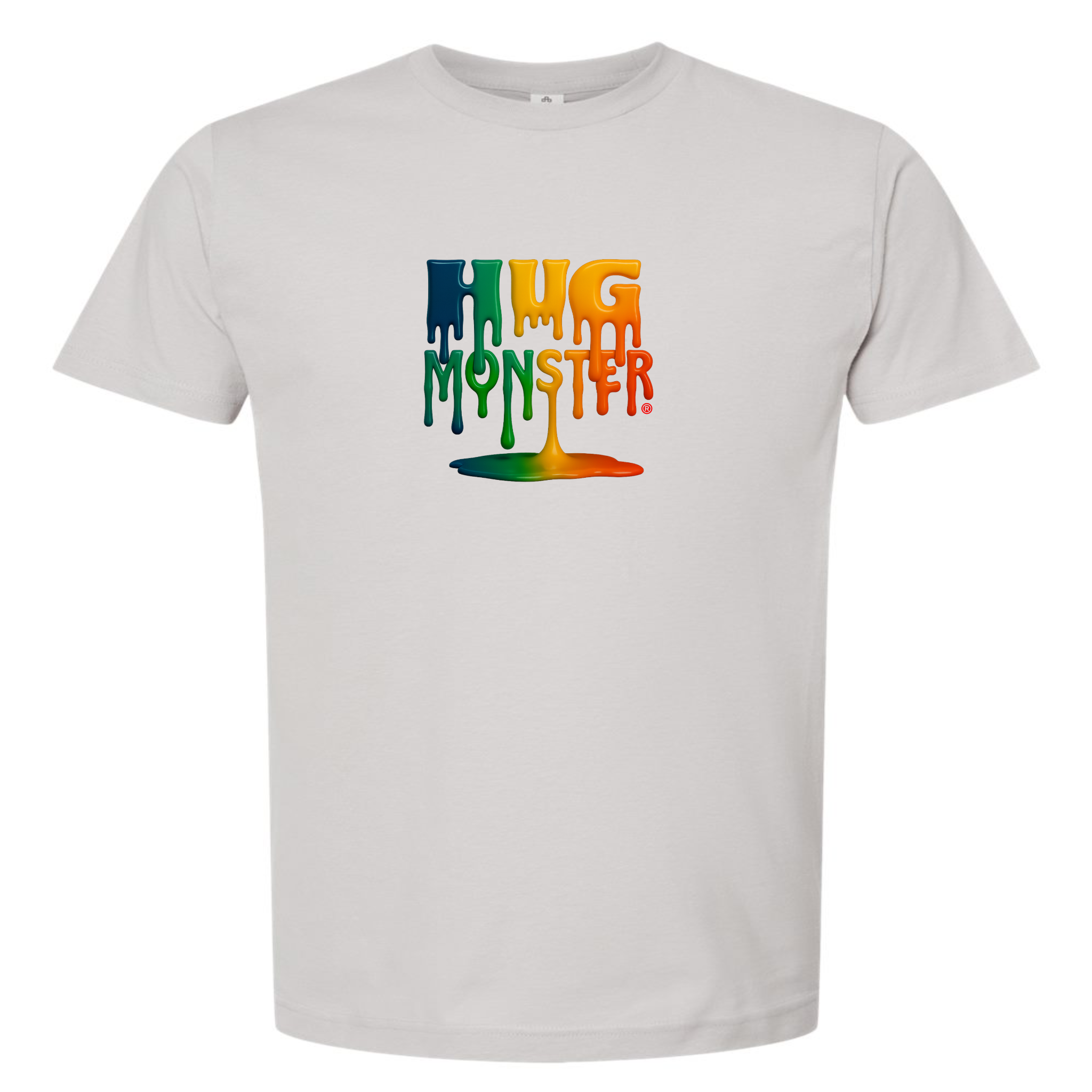 Hug Monster Dripping Paint Puddle T-Shirt - Positive Message Graphic Tee